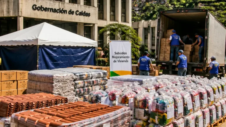 Caldas reporta 9.832 ayudas entregadas tras el sismo y avanza con subsidios y bancos de materiales