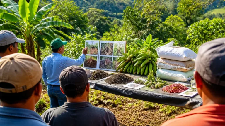 Capacitan a 83 productores en San Vicente para mejorar cultivo y comercialización de frijol y plátano