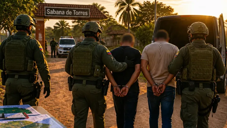 Capturan en Sabana de Torres a la esposa y a la hija de alias 'Fito' en operación internacional