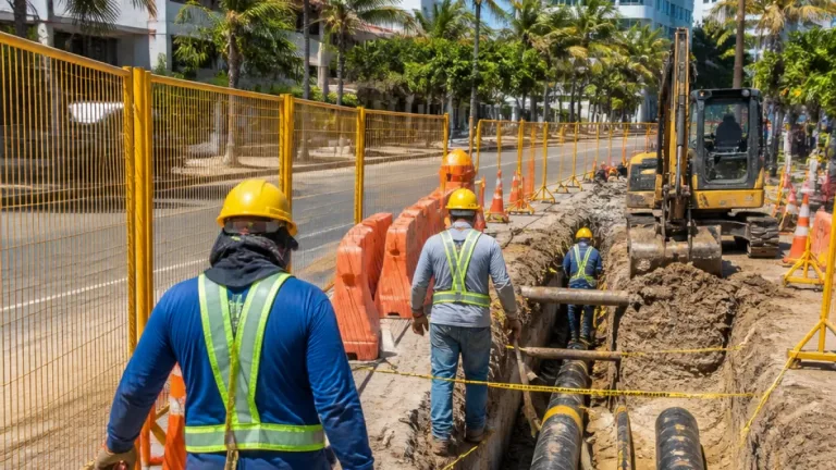 Cartagena: avance del 70% en reparación de conducción que abastece plantas de tratamiento