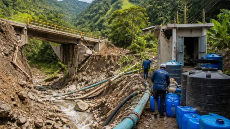 Cinco municipios del Quindío reportan afectaciones en el agua rural por el terremoto y El Niño
