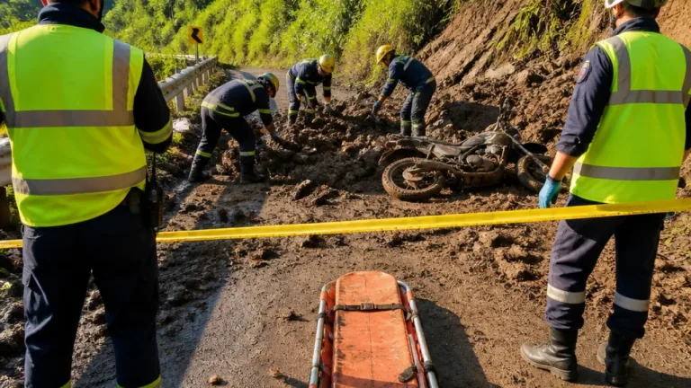 Confirman primera víctima mortal en Quindío tras el sismo: caída de derrumbe en vía Montenegro–Quimbaya