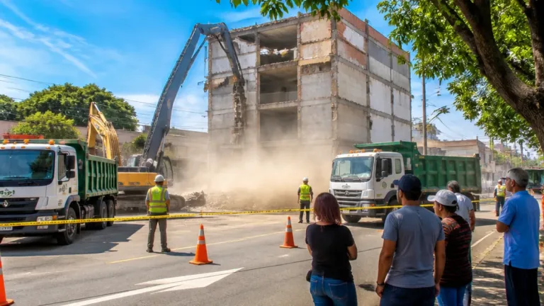 Demolición controlada en barrio Buenos Aires: alerta por edificaciones inestables en Tuluá