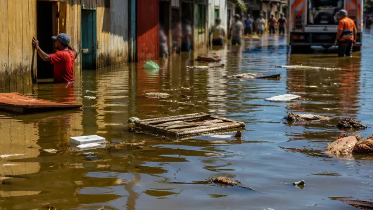 Desborde del río Caunapí deja inundaciones y miles de afectados en Tumaco