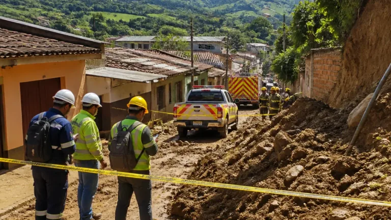 Deslizamiento en Quimbaya obliga a medidas preventivas y evaluación de evacuaciones