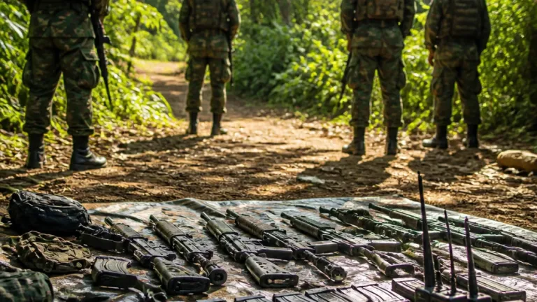 Dos capturados y gran incautación de armas tras operativo contra disidencias en El Retorno, Guaviare