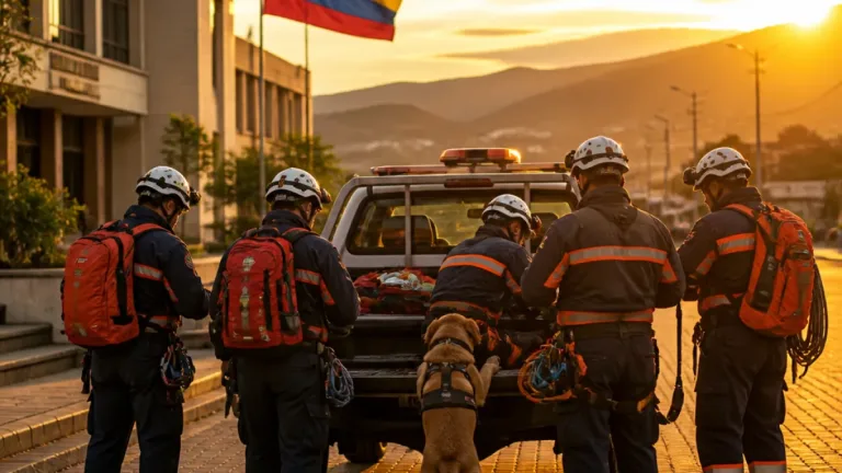 Duitama envía a cinco voluntarios de Defensa Civil para apoyar labores tras el sismo