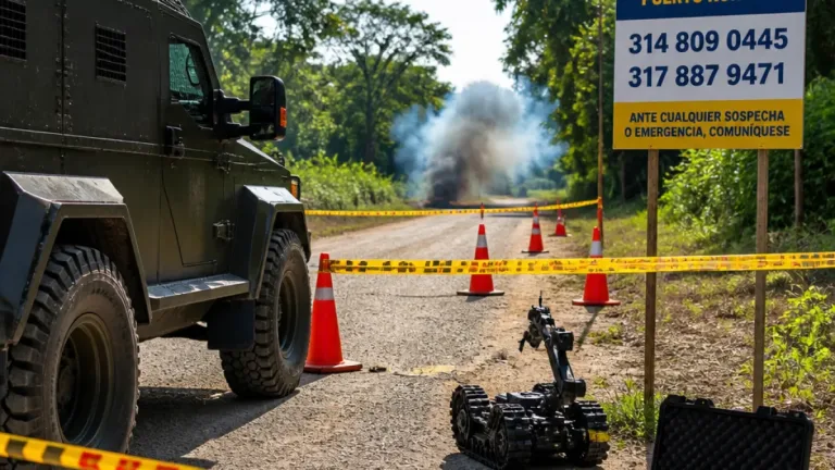 Ejército reporta destrucción de área minada en Puerto Rondón, Arauca