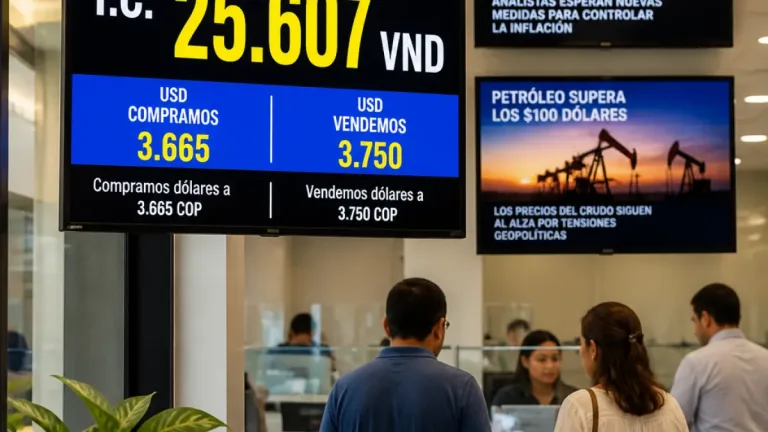El Banco registra tipo de cambio central en 25.607 VND y mercados siguen atento a decisiones de la Fed