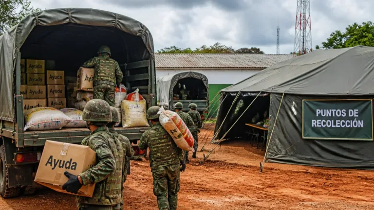 El Ejército coordina en Guaviare recepción de ayudas para las familias afectadas por el sismo