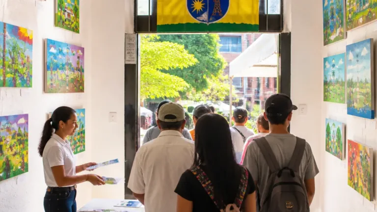 En Bello, jóvenes de Granizal exponen 'Galería Urbana' en la Casa Bethania