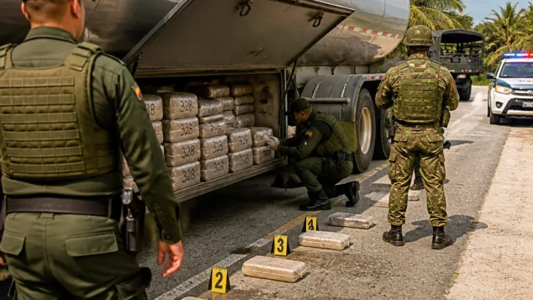 En La Tebaida incautan 653 kg de cocaína en cisterna; hay un capturado