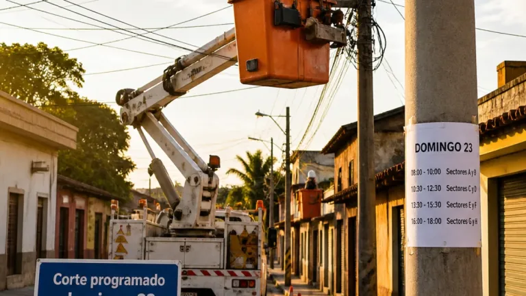 Epec anuncia cortes programados este domingo 23 de agosto en varios sectores de la provincia