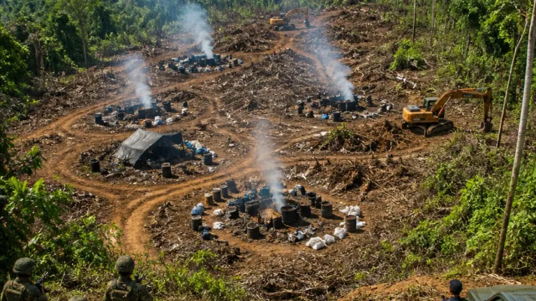 Fuerzas armadas destruyen laboratorios y miles de kilos de drogas en operaciones en Putumayo y Caquetá