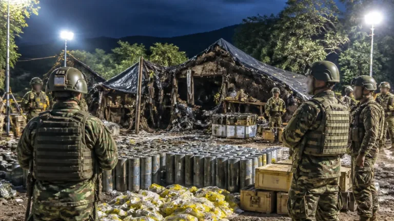 Fuerzas Militares neutralizan a dos presuntos del ELN y hallan 1,5 toneladas de explosivos en Catatumbo