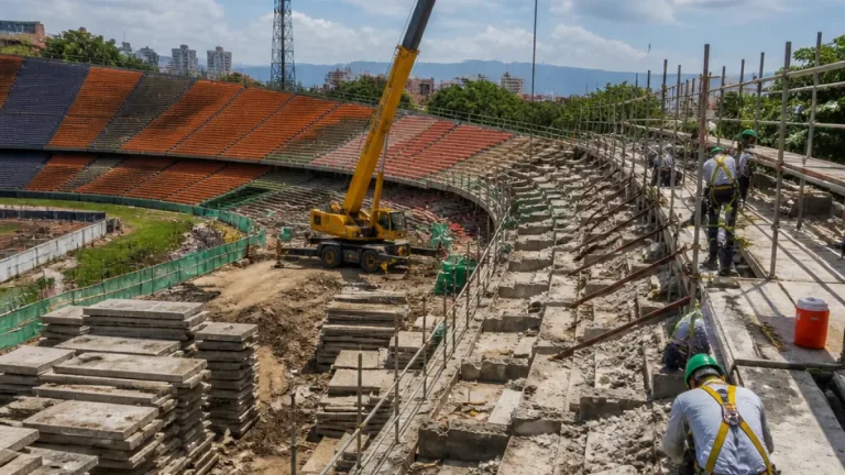 Girardot: avance en la modernización del estadio Atanasio Girardot tras retiro de 400 toneladas