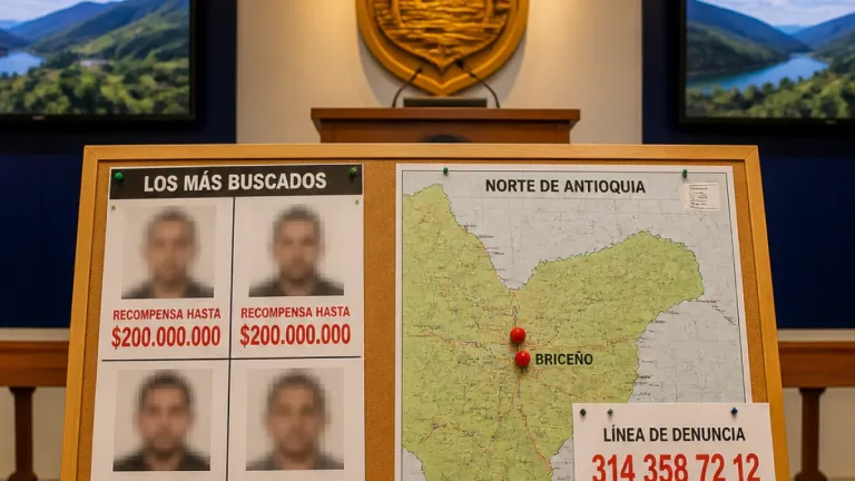 Gobernación de Antioquia ofrece hasta $200.000.000 por cabecillas del Frente 5 de las FARC