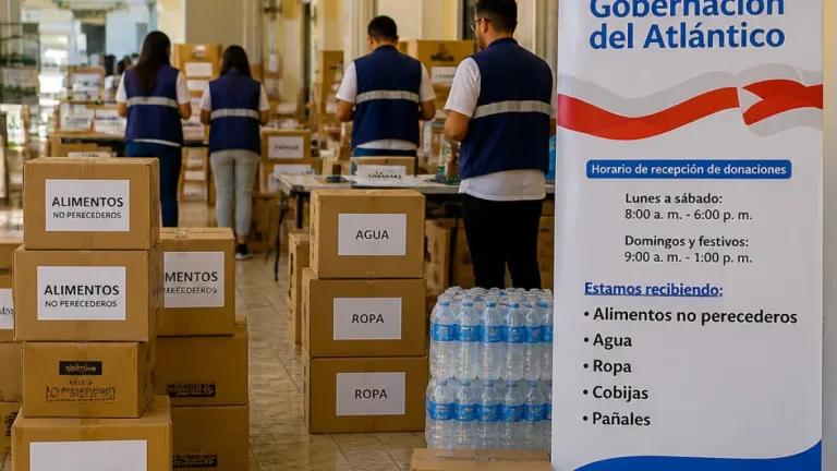 Gobernación del Atlántico habilita punto de acopio en Barranquilla para víctimas del sismo