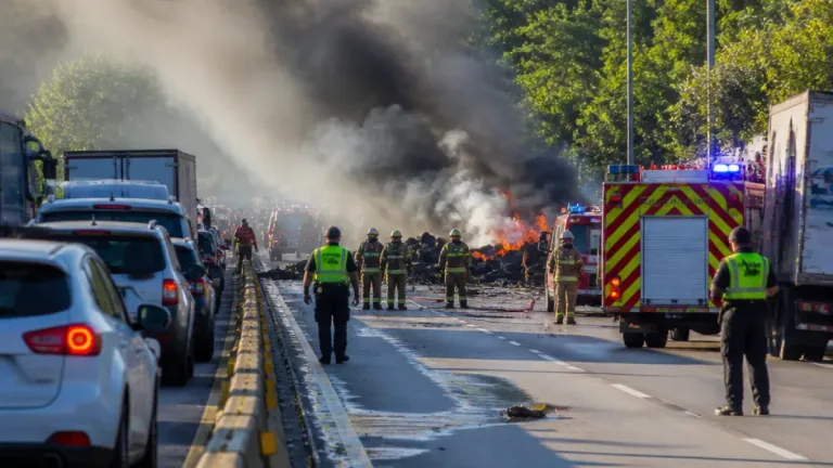 Gobernador acusa a manifestantes de prender fuego en la autopista Medellín–Bogotá tras desbloqueo
