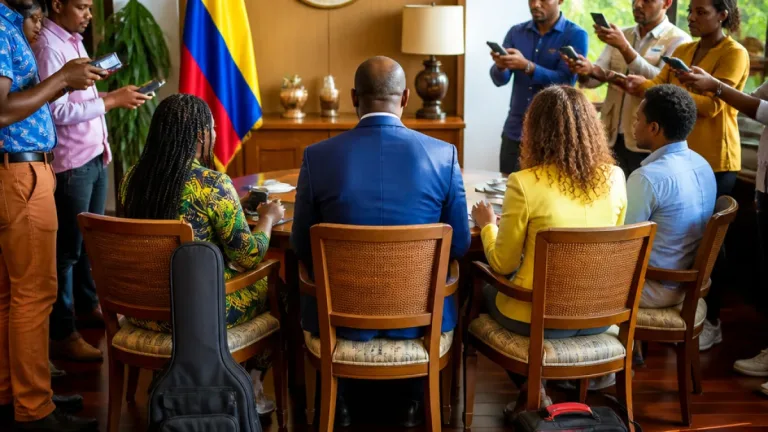 Gobernadora del Chocó conversa en inglés con Shakira y Howard Buffett y vuelve al centro de la atención