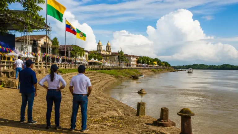 Gobernadora del Magdalena alerta por bajo caudal del río Magdalena y pide cuidar el agua