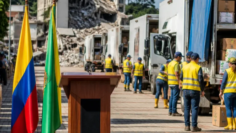 Gobierno anuncia alivio de servicios públicos y subsidios de arriendo para afectados por el terremoto en Risaralda