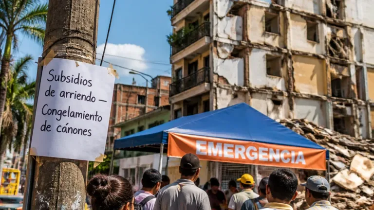 Gobierno anuncia subsidios de arriendo y estudia congelar alquileres tras el sismo en Pereira