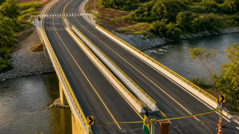 Inauguran en Girón la megaobra de Carrizales con dos puentes y nueva vía de 4,5 km