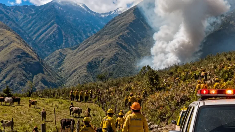 Incendio en zona rural alta de Buga cumple más de 10 días y mantiene alerta máxima