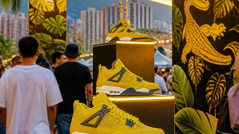 J Balvin presenta las Air Jordan 4 ‘Amazonas’, una edición inspirada en la Amazonía y el caimán amarillo
