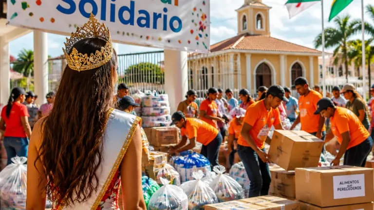 La nueva Reina del Carnaval, Salwa Maloof, inicia su reinado con donaciones para los damnificados