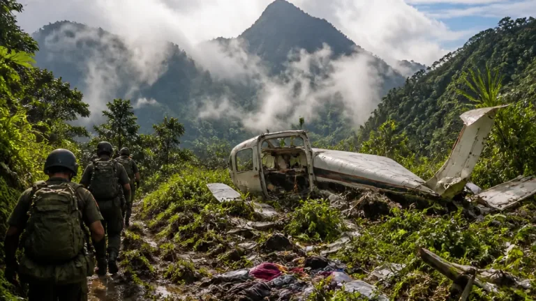 Localizan restos de avioneta vinculada a brigada de salud en zona inaccesible del Chocó
