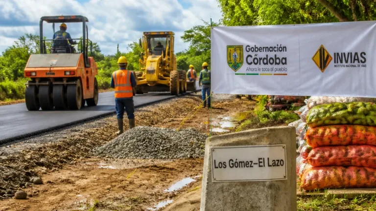 Lorica: Gobernación invertirá $10.800 millones para pavimentar 4 km del corredor Los Gómez–El Lazo