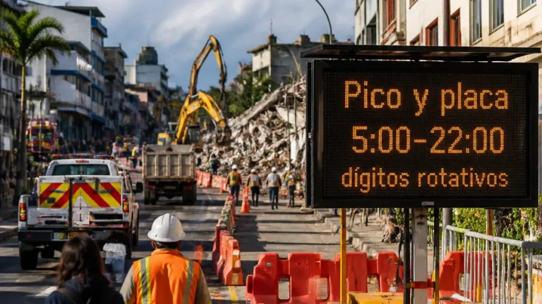Manizales extiende pico y placa por 15 días más para facilitar labores tras el terremoto