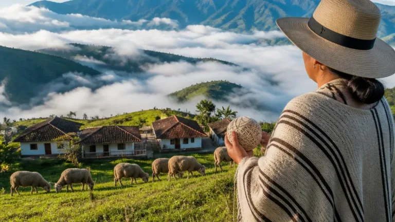 Marulanda, el pueblo de Caldas donde la niebla, las ovejas y las ruanas definen el paisaje