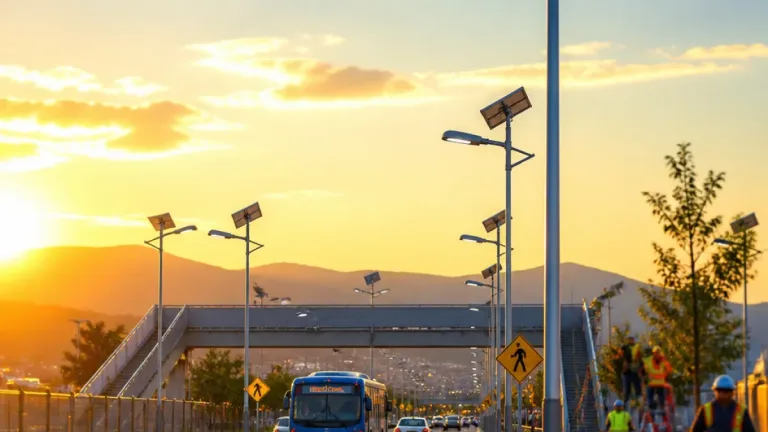 Mosquera instala 874 luminarias solares en 20 km de vías para mejorar seguridad y movilidad