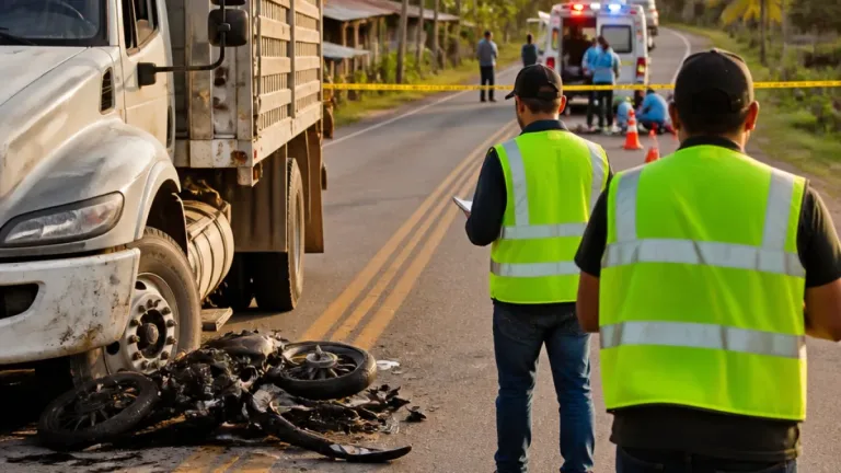 Muere un motociclista tras choque contra camión en la vía alterna Monterrey–Tauramena