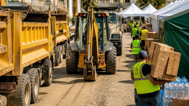 Nariño envía 22 rescatistas y maquinaria amarilla para apoyar atención tras el terremoto