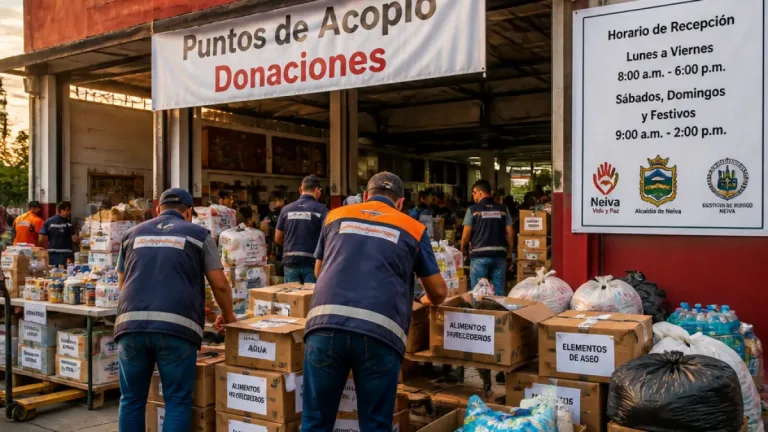 Neiva activa más de seis puntos de acopio para ayudar a las víctimas del sismo