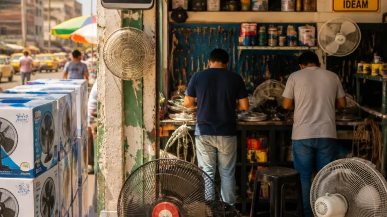 Ola de calor en Barranquilla eleva ventas y reparaciones de ventiladores; sensación térmica llega a 40 °C
