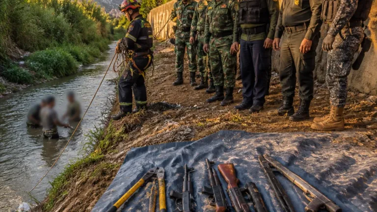 Operativo en Niquía: cuatro capturados y rescate tras lanzarse a una quebrada en Bello