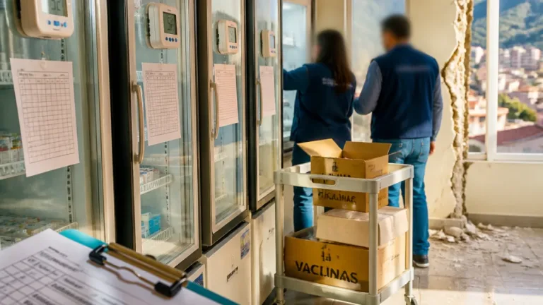 OPS inspecciona red de frío de vacunas en Caldas tras el sismo; distribución continúa pese a daños