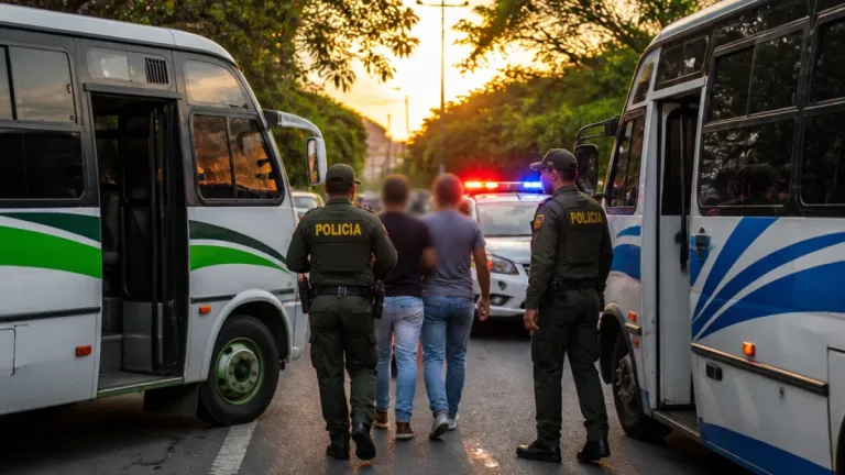 Palmira: detienen a dos conductores de buseta tras riña en El Abejal