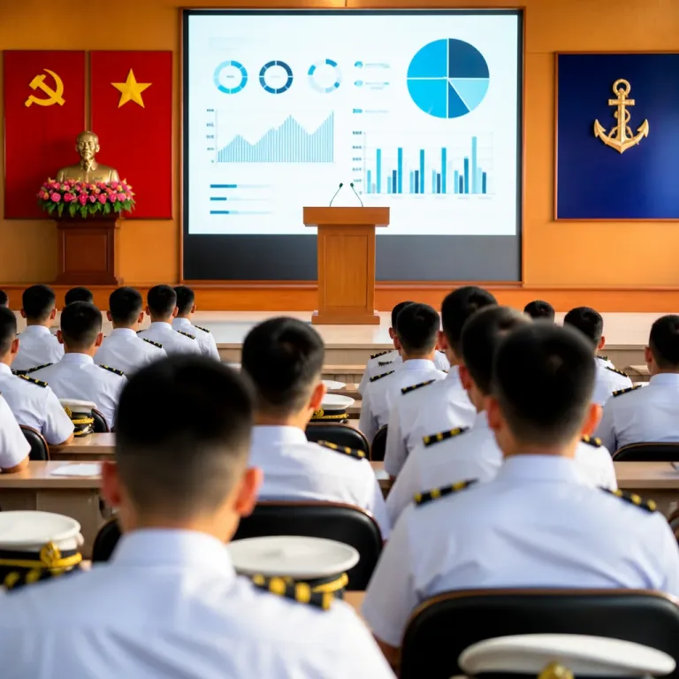 La Academia Naval de Vietnam evalúa medio año de educación política y disciplina en sus filas