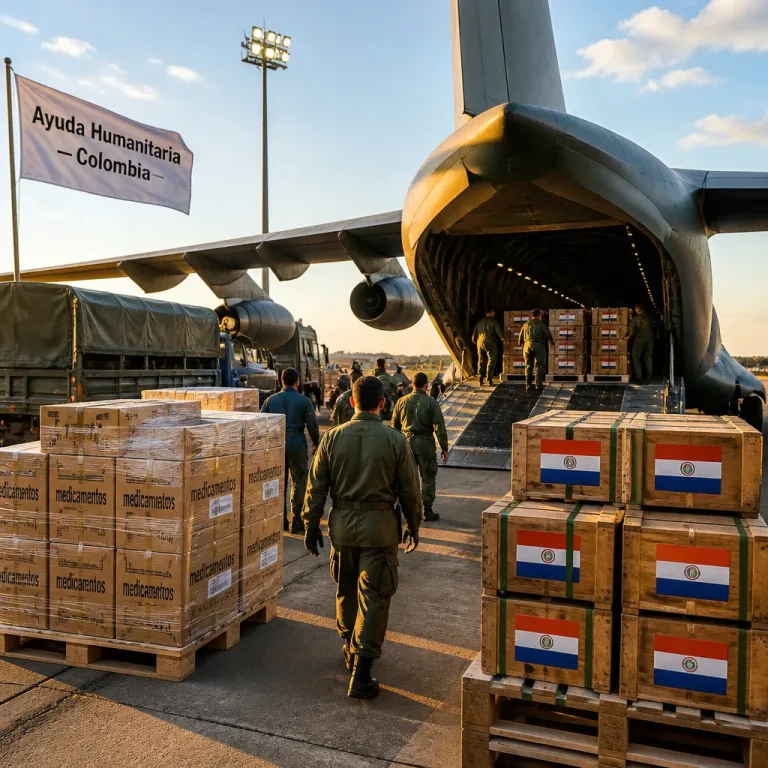 Paraguay envía más de 50 toneladas de ayuda a Colombia tras el terremoto