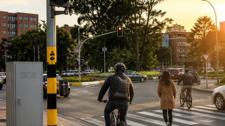 Ponen en funcionamiento semáforos en la glorieta de la calle 63 con carrera 50 para ordenar el tránsito
