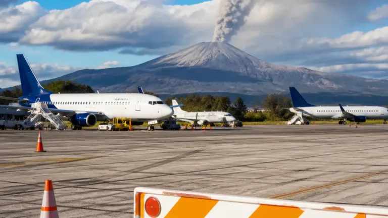 Popayán: operaciones aéreas suspendidas por presencia de ceniza del volcán Puracé