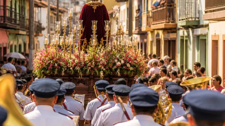 Procesión de San Lorenzo Mártir recorre el barrio homónimo con paso estrenado en 2019
