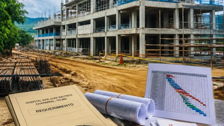 Procuraduría intensifica control sobre la construcción del nuevo hospital San Juan Bautista en Chaparral