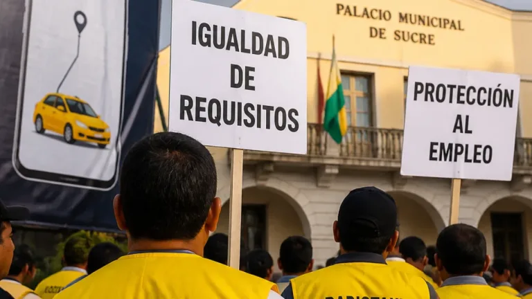 Radiotaxistas de Sucre rechazan llegada de Yango y piden claridad sobre requisitos y condiciones